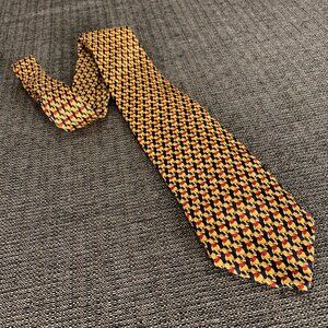 Winnie the Pooh Silk Tie - disney store gold honey yellow bear neck
